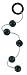 California Exotics Softee Beads, Smoke