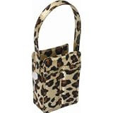 Nicole Miller Satin Universal Cell Phone Carry Case with Hand and Shoulder Strap, Leopard