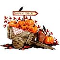 Pumpkin Wheelbarrow Adult Long Sleeve T-Shirt