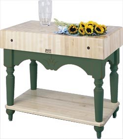 Wood Table w Maple End Grain Top (Basil) On Sale