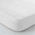 Bedeck Luxurious Percale White Double Fitted Sheet