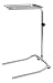 Large removable stainless steel tray measures 19" x 12 5/8". Single post stand with "U" base design provides support and versatility. Two 3" casters provide additional mobility. Backed by a lifetime warranty.