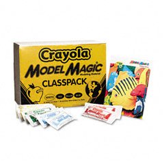 Crayola 23-6002 Model Magic Modeling Compound Class Pack, Asstd Colors, 1-oz. Pouches, 75/ctn