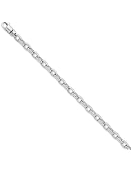 14k WG 5mm Fancy Link Chain