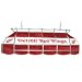 NHL Detroit Redwings Stained Glass 40 inch Lighting Fixture