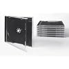 Tillmann Media CD-Leerh�llen Jewelcase f�r 1 CD/DVD, transparent, Tray schwarz, Kartoninhalt: 50 St�ck, Preis inkl. MwSt., zzgl. Versandkosten