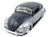 Volkswagen Beetle Diecast Car Model 1/24 Grey/Silver Die Cast Car All Stars