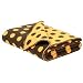 Chocolate &amp; Tangerine Dot Blanket