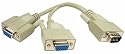 150mm monitor splitter cable (1 x HD15M to 2 x HD15F)