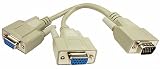 150mm monitor splitter cable (1 x HD15M to 2 x HD15F)