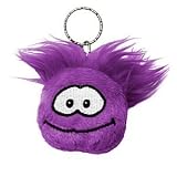 Disney Club Penguin Keychain 2 Inch Plush Puffle Purple