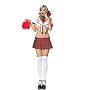 Sexy 4Pc Miss Schoolgirl Prep School Girl Halloween Costume