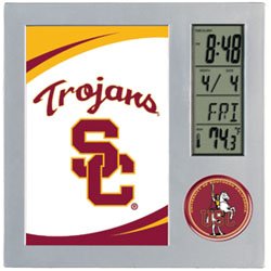 USC Southern California TROJANS Executive DESK CLOCK New Gift
