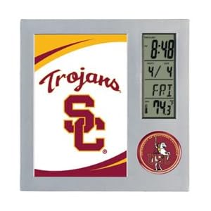 USC Southern California TROJANS Executive DESK CLOCK New Gift