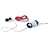 Belkin 3-Pack TuneTie for iPod/MP3 Player Earbuds (Black, Red, Gray)