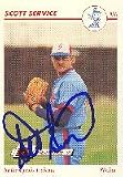 Scott Service, Indianapolis Indianas - Expos Affiliate, 1991 Line Drive Pre-Rookie Autographed Card