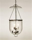 Apothecary - 6 Light Apothecary Foyer Lighting Fixture - Burnished Bronze - Hand Blown Clear Glass - B4348
