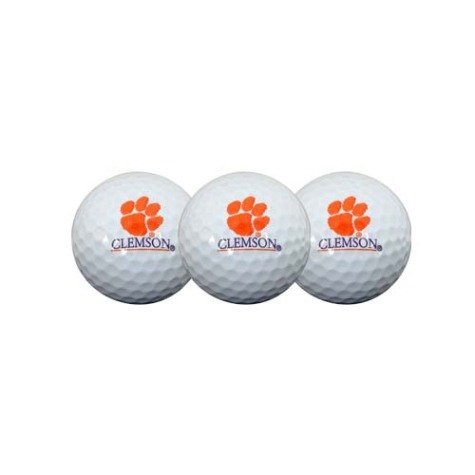 Clemson Tigers Ncaa Golf Ball 3-pack
