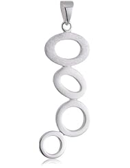 VINANI brand Germany 925 Sterling Silver Women Pendant 4 Circles brushed/matte/shiny AOK-EZ