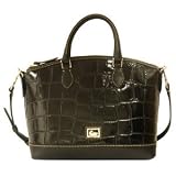 Dooney & Bourke Croco Leather Collection Satchel Black