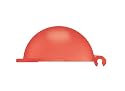 Sigg Kid's Water Bottle Cap (Red Transparent)