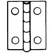 National Mfg. N211342 Antique Brass Hinge