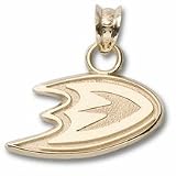 Anaheim Ducks 5/8" Foot Logo Pendant - Gold Plated Jewelry