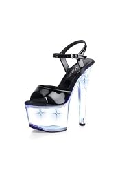Women's Sandal With Motion-Activated Lights In The Platform And 6 3/4 Inch Heel