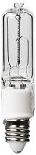 (4pack) JD Halogen 75-WATT 120V E11 Mini Candelabra Base Light Bulb 75W Clear