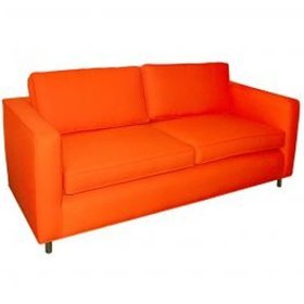 Jennifer Delonge: Ava Child Sofa in Microsuede (Orange)