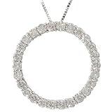Large Circle of Life Moissanite Pendant
