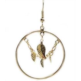 Click here to buy Gold Leaf Earrings by L'Adore.
