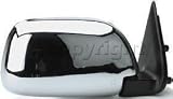 Get Crash Parts To1321110 Door Mirror, Manual, Corner Mount, Deluxe, Chrome, Passenger Side