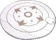 ShalinCraft Linen White Tablecloth and Napkins with Colorful Kashmir Embroidery (rktcl023)