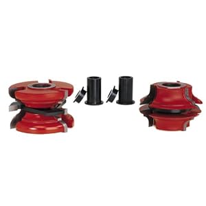 Freud EC-091 Cove And Bead Exterior Door Rail And Stile Shaper Cutter Set - 3 4 Bore by Freud