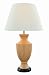 Lite Source LS-21428PEACH Pesach Ceramic Table Lamp, Peach with Off-White Fabric Shade