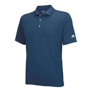 adidas Golf Men's Puremotion Solid Jersey Polo, Midnight/White, X-Large