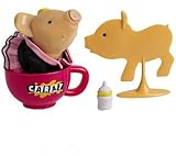 Teacup Piggies Carat Interactive Pet with Rock Black Top Pink Dress Exclusive Holiday Set