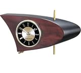 Product details for Kirch 2300A Gold Face Wooden Desk Clock