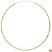 18kt Gold over Sterling Silver 50mm Endless Classic Hoop Earring w 1mm Tubing