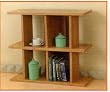 BEAUTIFUL NEW 2 TIER SHELF / BOOKCASE IN NATURAL FINISH