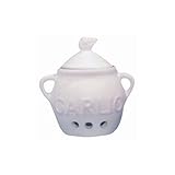 Fox Run Garlic Keeper White Stoneware