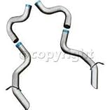 Flowmaster 15821 Pipes - Tailpipes 3.00 in. for 87-93 Mustang GT 5.0L: 1 pr