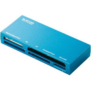 エレコム 53メディア対応カードリーダ（ブルー） MR-K008BU