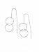 Sterling Silver Double Circle Threader Earrings