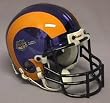 St. Louis Rams Super Bowl Limited Edition Chrome Mini Helmet - Football Sports Merchandise