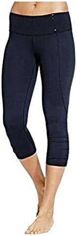 CALIA by Carrie Underwood Women's Essential Tight Fit Capris - (Caviar, Small)