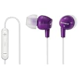 SONY DREX12IP/VLT EX EARBUDS WITH IPOD REMOTE (VIOLET)