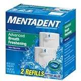 Mentadent Fluoride Toothpaste Advanced Cleaning with Breath Freshening, 2 Refills - 10.5 Oz