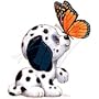 Dalmatian & Butterfly Youth T-Shirt